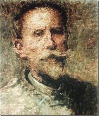 Portrait of Xavier Mellery: Self-portrait